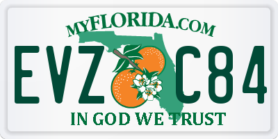 FL license plate EVZC84