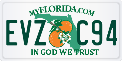 FL license plate EVZC94