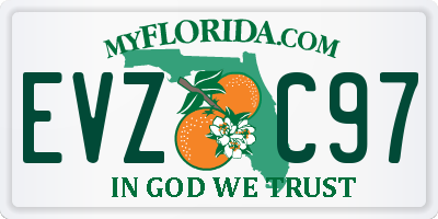 FL license plate EVZC97