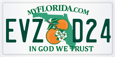 FL license plate EVZD24