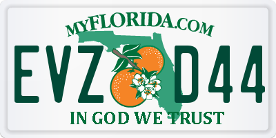FL license plate EVZD44