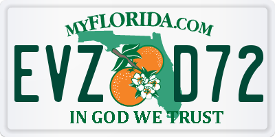 FL license plate EVZD72