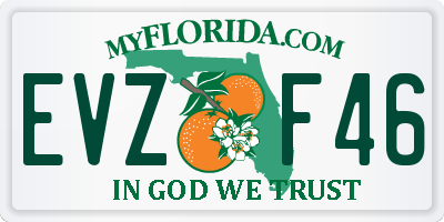 FL license plate EVZF46