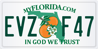FL license plate EVZF47