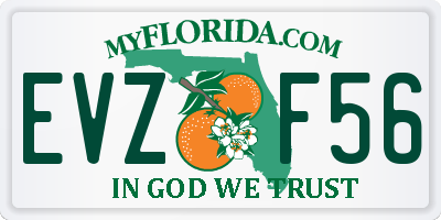 FL license plate EVZF56