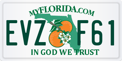 FL license plate EVZF61