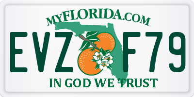 FL license plate EVZF79