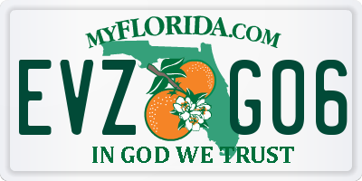 FL license plate EVZG06