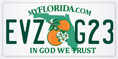 FL license plate EVZG23