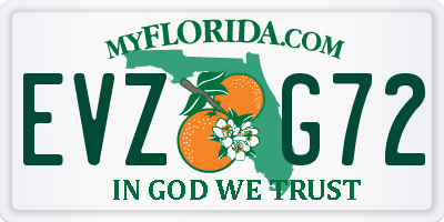 FL license plate EVZG72