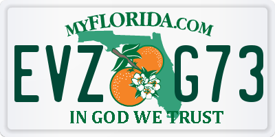 FL license plate EVZG73