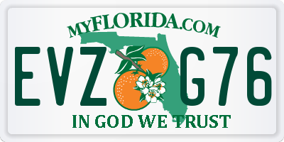 FL license plate EVZG76