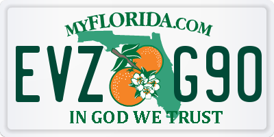 FL license plate EVZG90