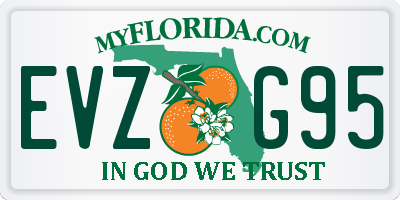 FL license plate EVZG95