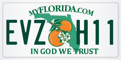 FL license plate EVZH11