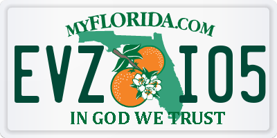 FL license plate EVZI05