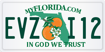 FL license plate EVZI12