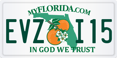 FL license plate EVZI15
