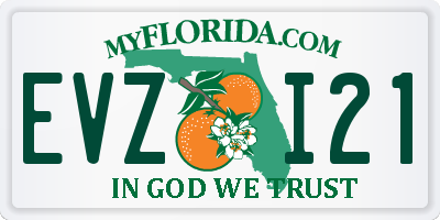 FL license plate EVZI21