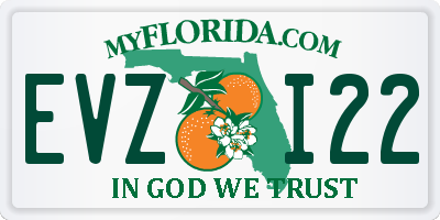FL license plate EVZI22