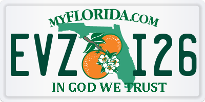 FL license plate EVZI26