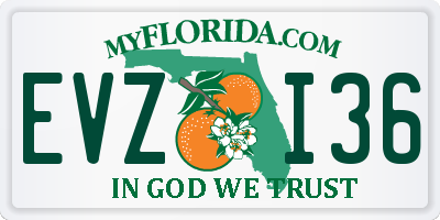 FL license plate EVZI36