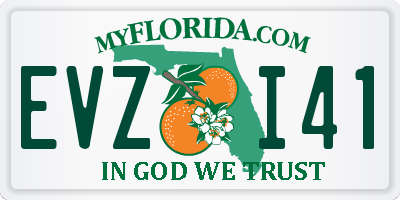 FL license plate EVZI41