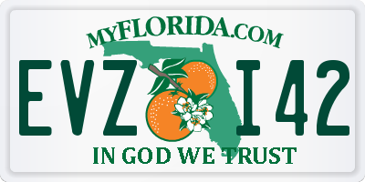 FL license plate EVZI42