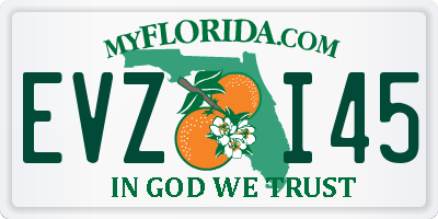 FL license plate EVZI45