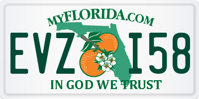 FL license plate EVZI58
