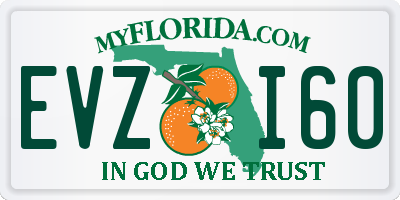 FL license plate EVZI60