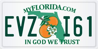 FL license plate EVZI61