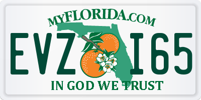 FL license plate EVZI65