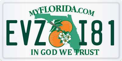FL license plate EVZI81