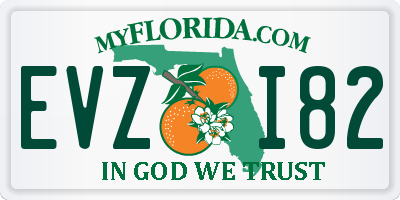 FL license plate EVZI82