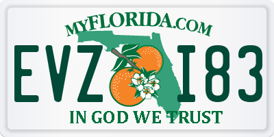 FL license plate EVZI83