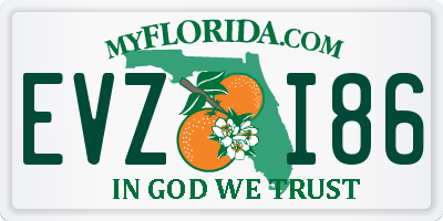 FL license plate EVZI86