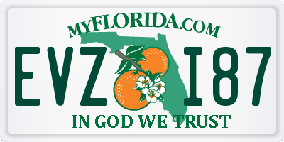FL license plate EVZI87