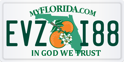 FL license plate EVZI88