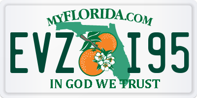 FL license plate EVZI95