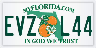 FL license plate EVZL44