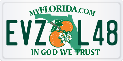 FL license plate EVZL48