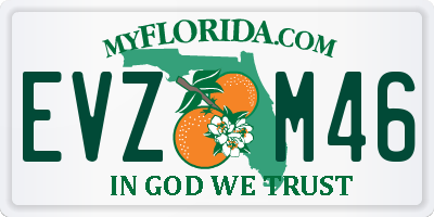 FL license plate EVZM46