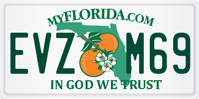 FL license plate EVZM69