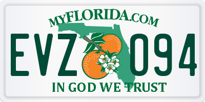 FL license plate EVZO94