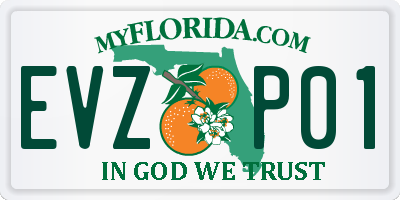 FL license plate EVZP01