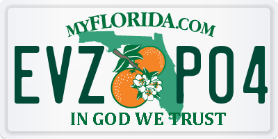 FL license plate EVZP04