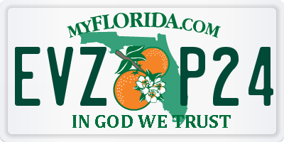 FL license plate EVZP24
