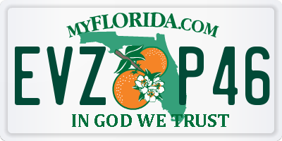 FL license plate EVZP46