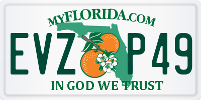 FL license plate EVZP49